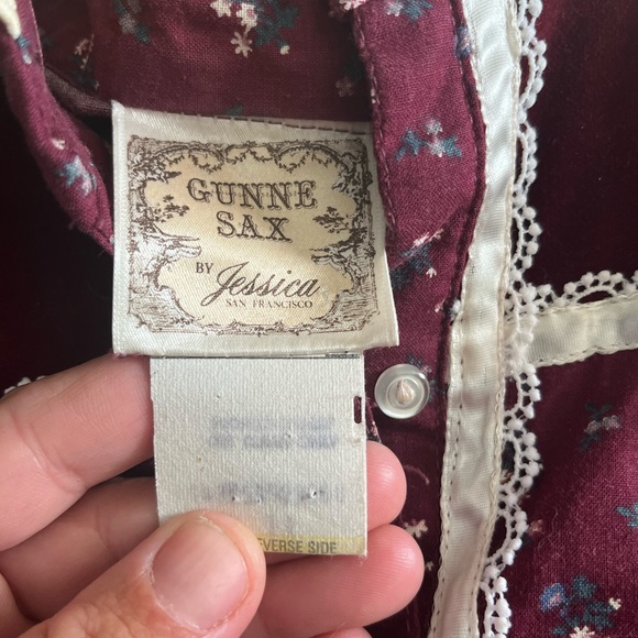 Mint Condition Gunne Sax Jessica Dress. Size 11. Tie back. - Picture 4 of 6